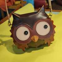 Wise Owl Themed Bag (SIZE:20*17*6CM )