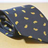 vintage owls strigiformes birds neck tie - 148 cm