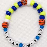 Unrivaled Lunar Owls Basketball Club Colorful Beaded Bracelet