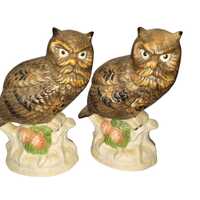 Pair of Owls Figurines