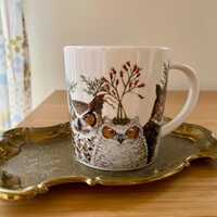 Owl Mug by PPD New Bone China Porcelain Paper Products Design Vicki Sawyer 14 oz. Coffee Mug