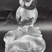 Vintage Crystal Barn Owl Animal Boutique by Cristal D'Arques - Durand