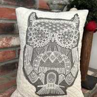Lace Owl Decorative Pillow