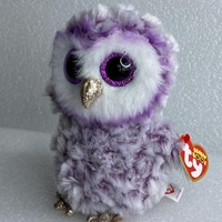 Ty Beanie Boos MOONLIGHT the Purple Owl 6 Inch Plush Toy Stuffed Animal with Tag