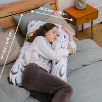 Owl Hug Body Pillow – U-Shaped Cuddle Cushion, Pregnancy Support, Owl & Magic Lover Gift