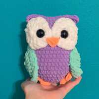 Owl plushie (crocheted/handmade)