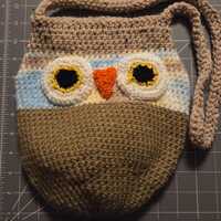 Crocheted Owl Bag