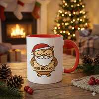 Christmas Owl Mug | Animal Santa Gift