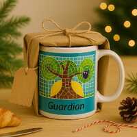 Coffee Mug • Tree Art Mug • Owl Mug • Unique Christmas Gift – Guardian