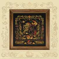 Underwater World by Owl Forest Embroidery 2025 Printed counted cross stitch pattern, Set of Hand-Dye