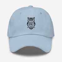 I Don’t Give a Hoot Owl Hat • Funny Owl Baseball Cap • Owl Lover Gift Hat • Cut