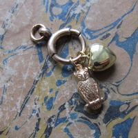 Charm / Pendant 9CT Gold Owl (F3KE)