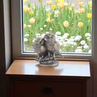 Owl Figurine Animal Kingdom Decorative Sculpture Statue 7.48 x 4.72 x 2.55 inch