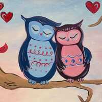 Owl will always love you painting. Hand Painted Acrylic on Canvas