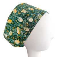 Twilight Owls Euro Scrub Cap, Adjustable Toggle Cotton Surgical Hat, Forest Owl Print, Optional Sati