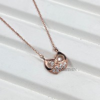 Sterling 925 Silver Owl Pendant Necklace With CZ Diamond, Christmas Gift for Animal Lover