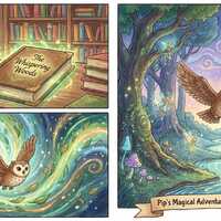 The Whispering Woods Storybook | Magical Owl Adventure | Children's Picture Book | Bedtime Story