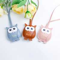 Custom Owl Keyring | Personalized Stainless Steel Name Keychain | Handmade Owl Gift | Bag Charm for