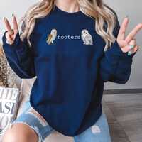Hooters Sweatshirt, Funny Owl Sweatshirt, Hooters, Snowy Owl, Barn Owl, Owl Lover Gift, Birding Gift
