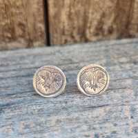 Sterling Silver Owl Stud Earrings