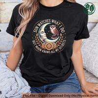 Moon Owl PNG | Boho Celestial Design (Digital File)