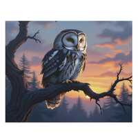 Vintage Botanical Owl Puzzle, Twilight Forest 500-Piece | Cinematic Fantasy Artwork