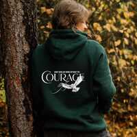 Owl Courage Motivational Hoodie , Inspirational Quote Hedwig Sweatshirt, Birds Hoodie