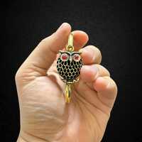 Ancient Golden Brass Owl Wisdom Bracelet Made In Egypt