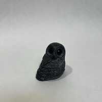 Vintage Soapstone Owl Sculpture