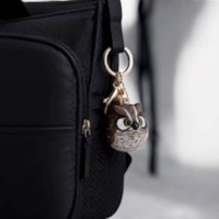 Hand Carved Wooden Owl Keychain Mini Animal Figurine Natural Wood Bag Charm Gift