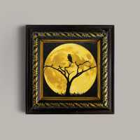 Original Owl Canvas Painting, Hand Painted Ready to Hang, Canvas Wall Decor, Original Wall Art Decor