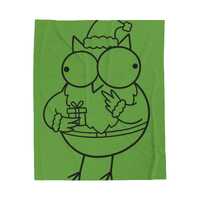 The Almost Festive Owl Blanket (Green Edition)