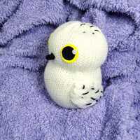 Magical Hedwig Crochet Doll, Handmade Owl Amigurumi, Wizard Gift Plush