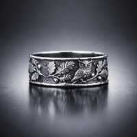Silver Owl Ring &bull; Nature Inspired &bull; Handmade Jewelry