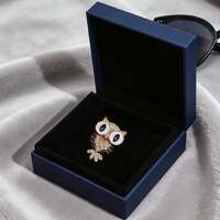 Handcrafted Owl Brooch: Luxury High-End Versatile Pin for Men's Suits, Coats & Formal Attire