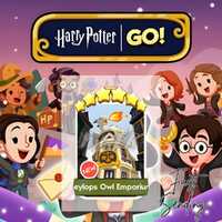 Eeylops Owl Emporium - 6 Star stickers - Monopoly GO - Harry Potter GO Album