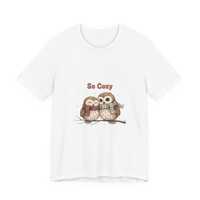 Cozy Owls 'So Cozy' Cute Winter Animal Tee | Whimsical Winter Animals