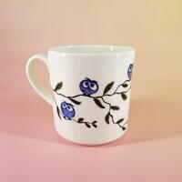 Handmade Porcelain Owl Mug, Hand Painted Ceramic Coffee Cup, Nature Inspired Owl Mug, Artisan Potter