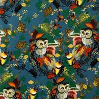 Alexander Henry Fabrics - Harvest Owl in Slate 8821C FAT QUARTER