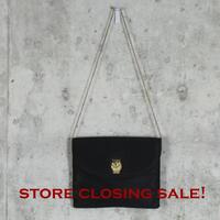 Vintage 70's Owl Purse Black Cocktail Bag