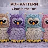 Charlie the Owl Crochet Pattern PDF | Amigurumi Owl Pattern | Plush Owl Toy Crochet | Beginner Frien