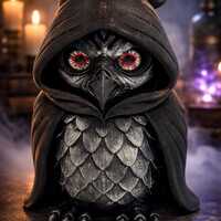Whimsical Owl Figurine – 3D Printed Decor – 5 Inch Sculpture – Gift for Owl Lovers