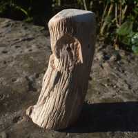 Owl Wood Carving Original Bird Hand Carved Sculpture Figurine Natural Display Piece
