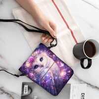 Galaxy Owl Cell Phone Purse &ndash; Fantasy Art Crossbody Bag