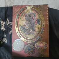 Steampunk Inspired Greeting Card - Inventor Owl