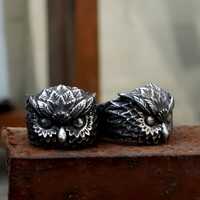 The Night Watcher Owl Ring &ndash; A Story Forged in Silver