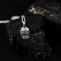 925 Silver Moissanite Owl Charm Necklace | Owl Pendant