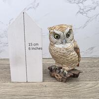 Vintage Goebel Owl Figurine USA Porcelain Wildlife Collectible Hand Painted 1960s Marked Decor