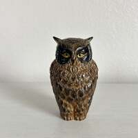 Vintage Ceramic Owl Figurine from Japan