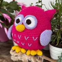 Owl Amigurumi Crochet - Handmade Owl Plush Toy - Woodland Nursery Decor